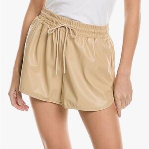 7 for All Mankind Khaki Beige Drawstring Shorts Sz Medium